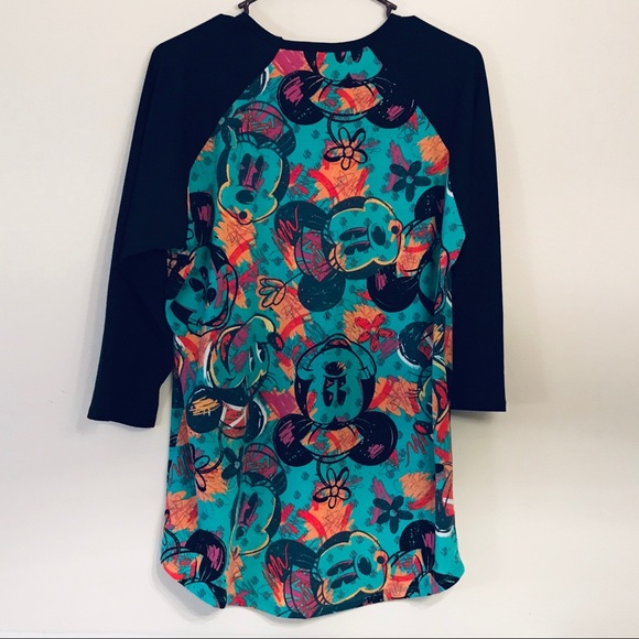 Disney Mickey and Minnie Print Baseball Tee - Picture 6 of 6